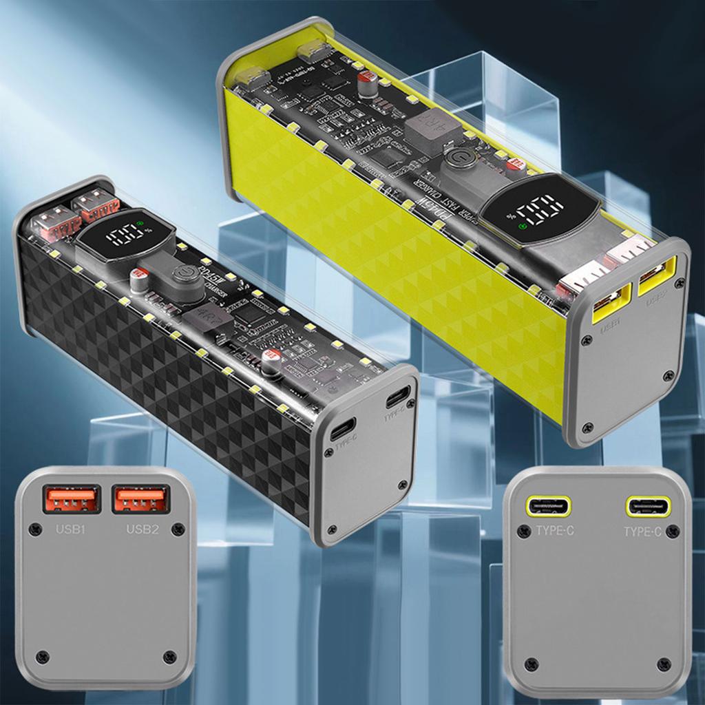 Interchangeable 8 Cell 18650 Charging Case Quick Charging Capability LED Power Suitable for Various Device Support
