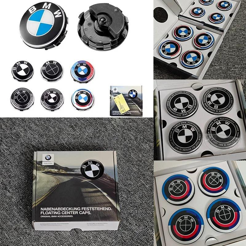 For BMW M 4 pieces 56MM 68MM suitable for BMW G80 E84 F48 G01X1 X2 X3 X4 X5 X6 G07 suspension hub cap center cover car sticker accessories JG8