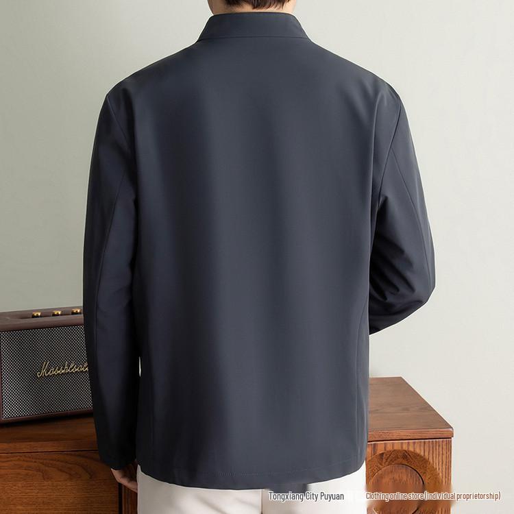2026 Men's Business Casual Thin Baseball Collar Jacket