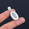 Oval Natural Polychrome Jasper Sterling Silver Bezel Sister Birthday New Pendant