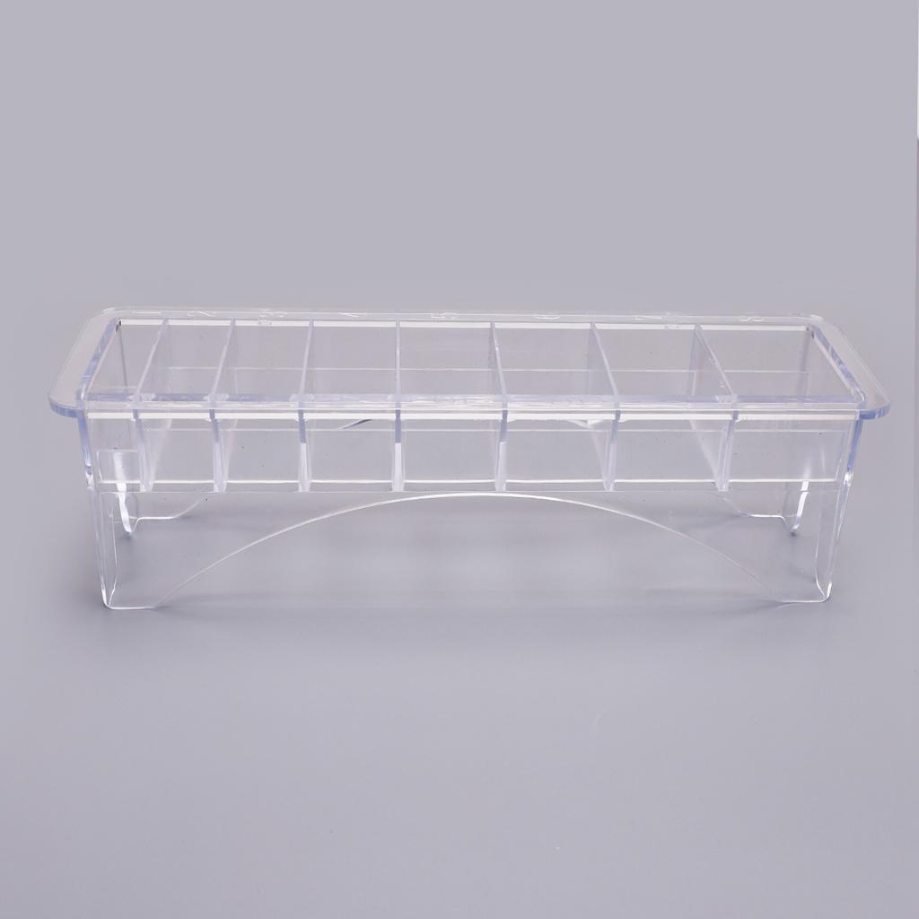 8/10 Grid Guide Combs Storage Box Professional Trimmer Limit Comb Organizer Case Holder Barbershop Hairdressing Tools Accessory
