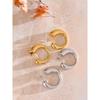 Eetit Minimalist Stainless Steel C-Shape Fashion Unusual Earrings Personalized Versatile Daily Charm Jewelry Waterproof