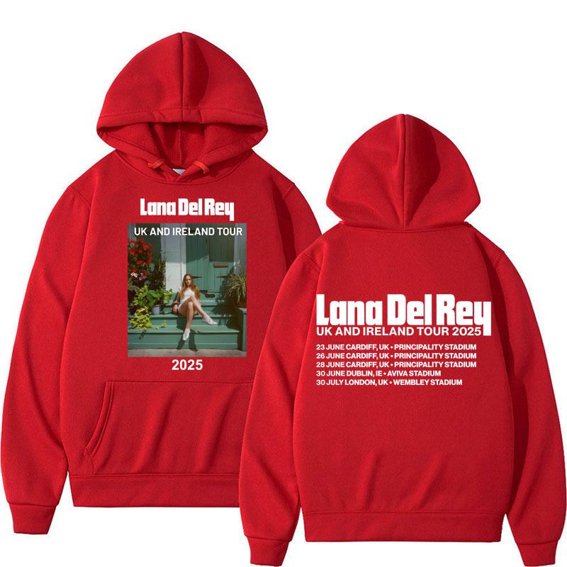 

Lana Del Rey UK and Ireland Tour Hoodies Men Women Fashion Hip Hop Long Sleeve Oversized Fleece Tracksuit Gifts 3XL