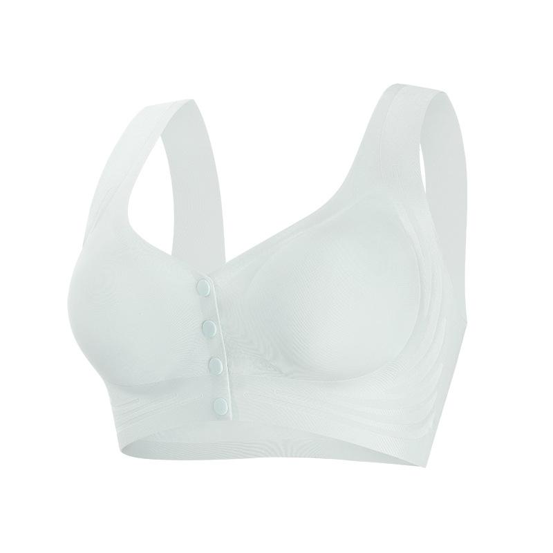 Creative seamless front buckle underwear women's strong support does not run cup no steel ring large size bra cover