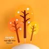 Forest Leaves Cake Topper: Apple & Coconut Tree Decor with Free Shipping