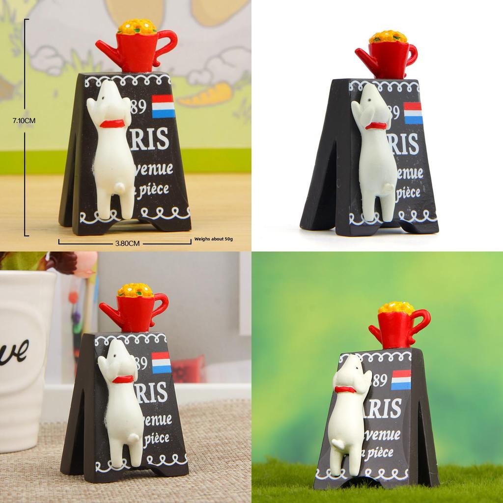 Resin Dog Crawl Billboards Ornament For Garden And Creative Design Landscape