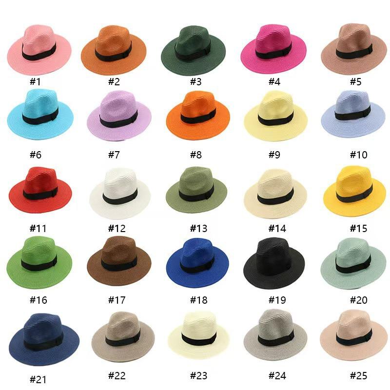 

Big eaves travel sun protection hat top hat men s sun hat, outdoor straw hat jazz hat crimped British top hat free size [56-58cm]