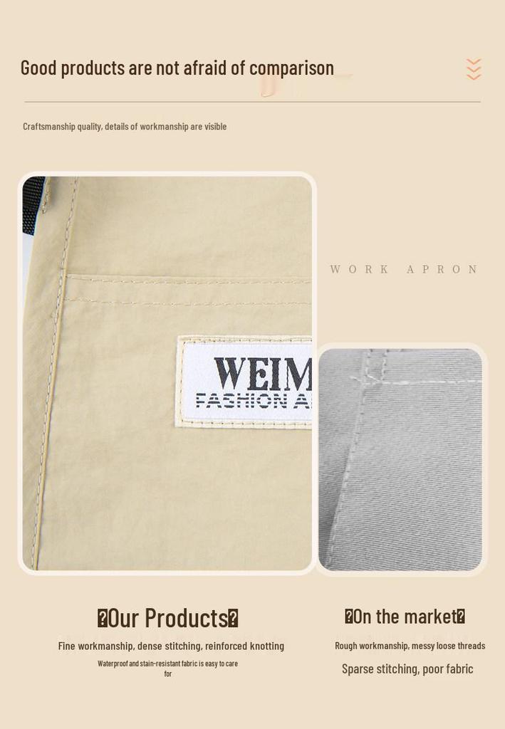 Waterproof Vest-Style Apron for Work, Catering, or Home Use
