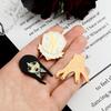 Hot Selling Wednesday Metal Badge Wednesday Alloy Paint Brooch