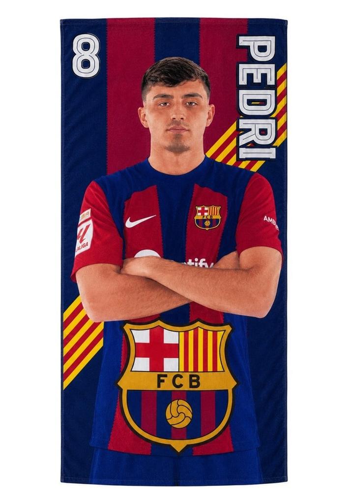 FC Barcelona Pedri Beach Towel Microfiber 70X140 120010 Multicolor
