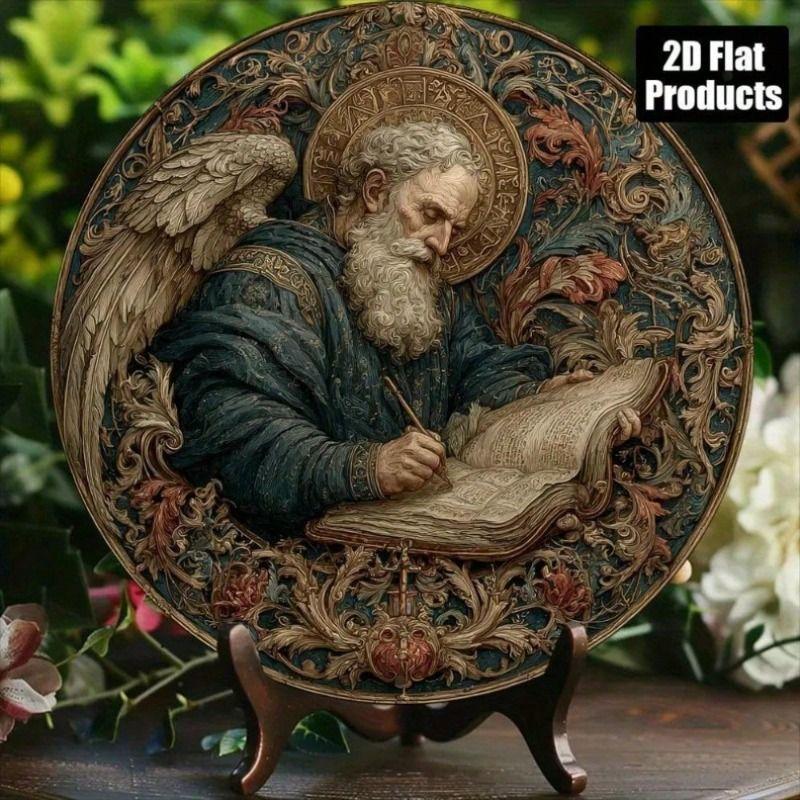 Metal Wall Art Vintage St. Jude Religious Sign for Home