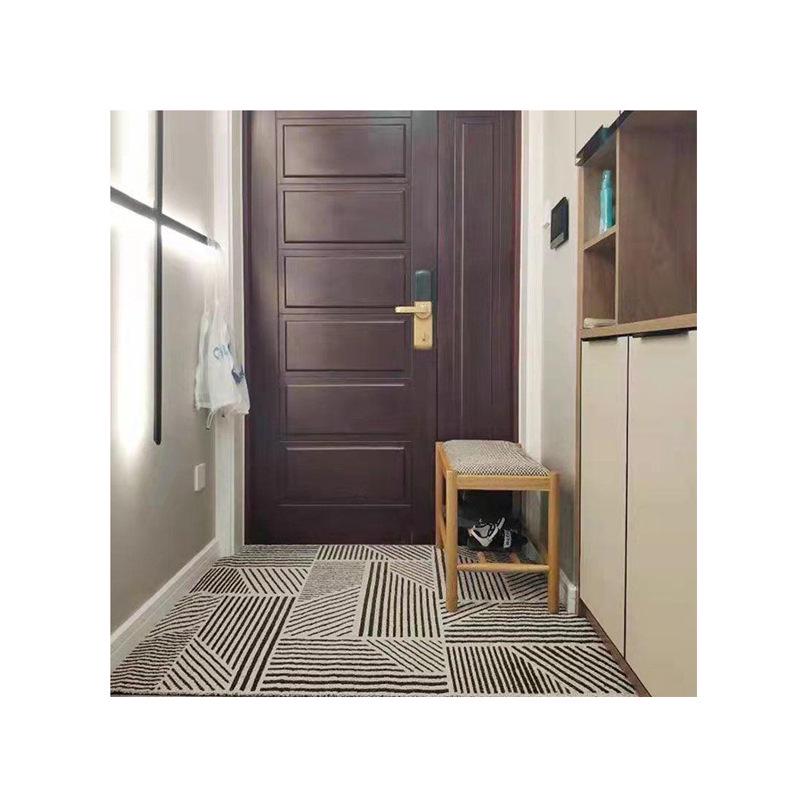 Mata wejściowa w stylu skandynawskim, antypoślizgowa: Trwała, odporna na zabrudzenia podkładka pod stopy z odpornym na zużycie pierścieniem jedwabnym.