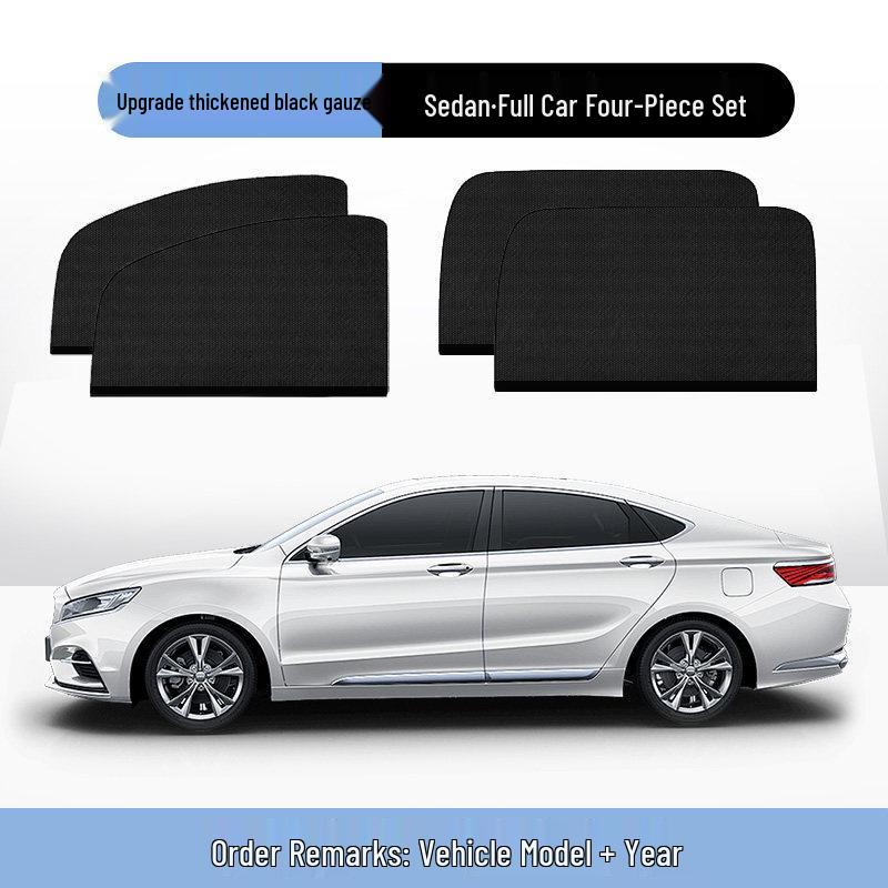 Car Window Sunshade & Mosquito Net - Insect Screen Privacy Curtain