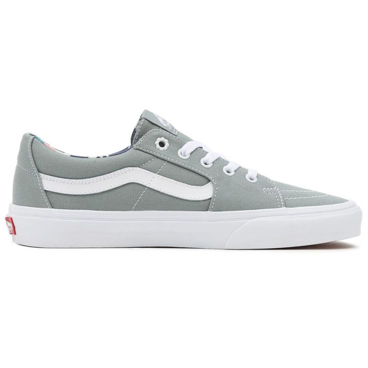 Vans Sk8 Low Smell The Flowers Casual Versatile Low-Top Skate Shoes Unisex Sneaker White Gray VN0A4UUKB7P
