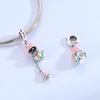 Cute Doll copper Can be opened and closed Charm Bead Charms Pendant Compatible With for The Brands Do It Yourself Bracelets Women Jewellery Gifts