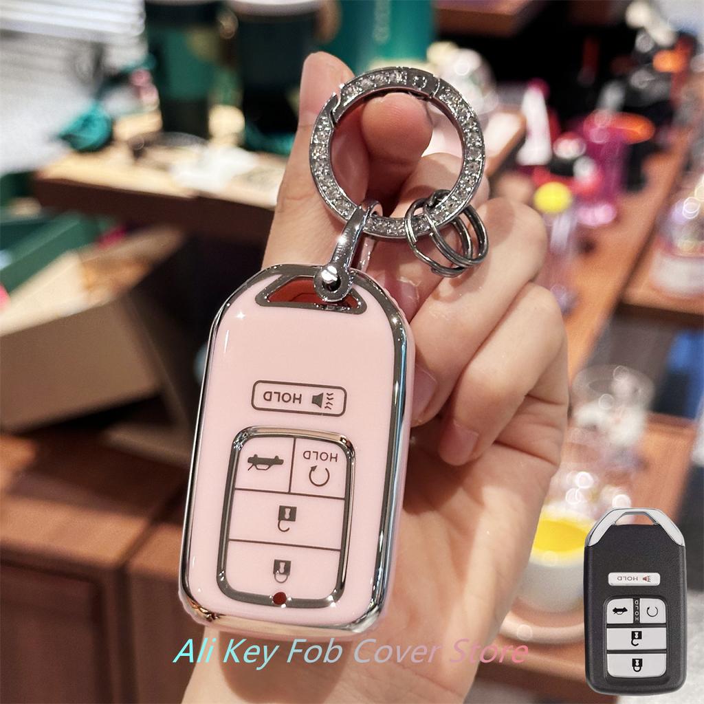 for Toyota Key Fob Cover Keychain For Honda Accord Civic Cr-V Hr-V Fit Odyssey Jed Crosstour Crider Accessories