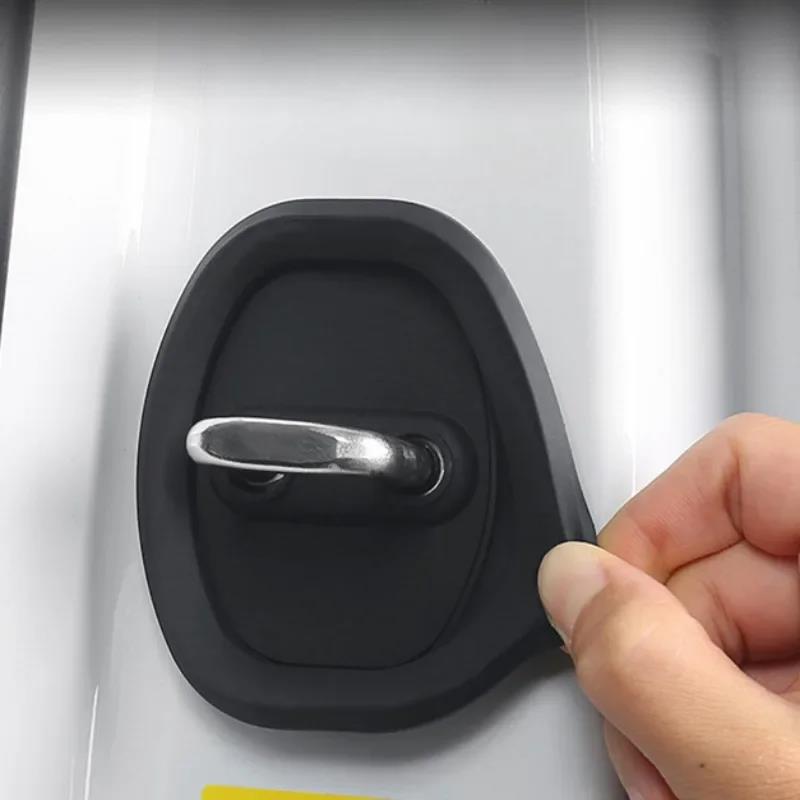 Car Door Lock Buffer Shock Absorber Silicone Cushion Universal Car Door Closing Sound Deadener Damper Antirust Protective Covers Interior Mirrors 6
