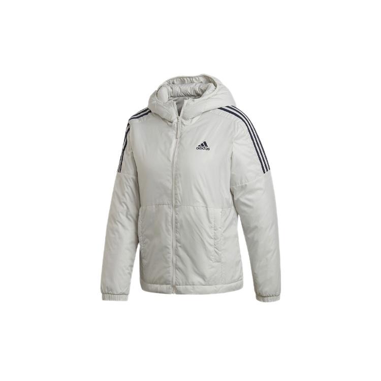 (WMNS) adidas Essentials Thermal Hooded Jacket Asia Sizing  Grey  Women s GH4600 XXL
