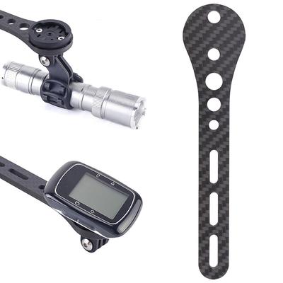 Support de Compteur de Vélo Guidon Intégré Support Chronomètre Vélo Fibre de Carbone Support Vélo de Route pour Garmin Bryton & Caméra d'Action