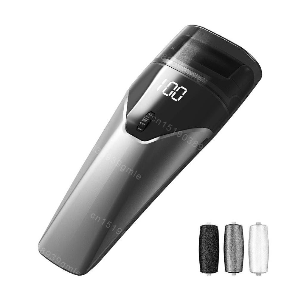 

Electric Foot sander Callus Remover Dead Skin Removal Pedicure Tools Rechargeable Heel Cracked Dead Skin Scrubber Foot Trimmer серебряный