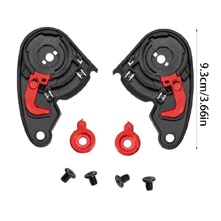 Helmets Visors Shield Gear Base Plate Set for NZI TENDY Motorbike Helmets Repair Part Visors Base Plate