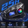 Kebidumei Q58 Max Motorcycle Helmet Bluetooth Intercom Support Music Sharing Intercom Distance 500 Meters with LED Lighting