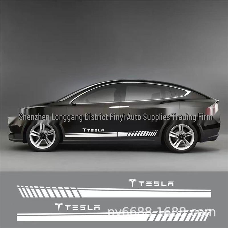 X-320 Streep Decal voor Taillelijn voor Tesla Model S 3 X Y Autodeur Zijskirt
