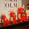 Plush Stuffed Zodiac Dragon Doll Cartoon Dragon Plush Toys Lucky Chinese Dragon Mascot  Home Decor