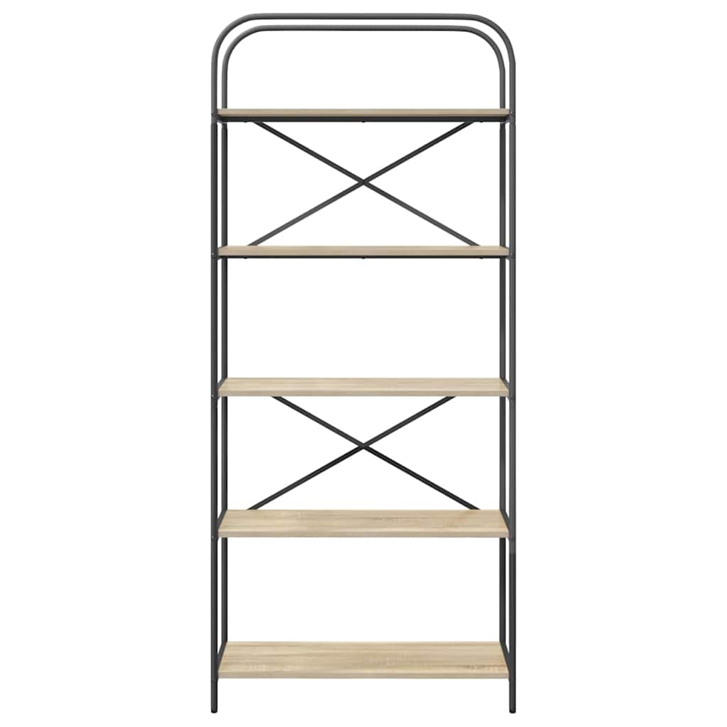 Bookshelf Sonoma Oak 80 x 30 x 183 cm Particleboard