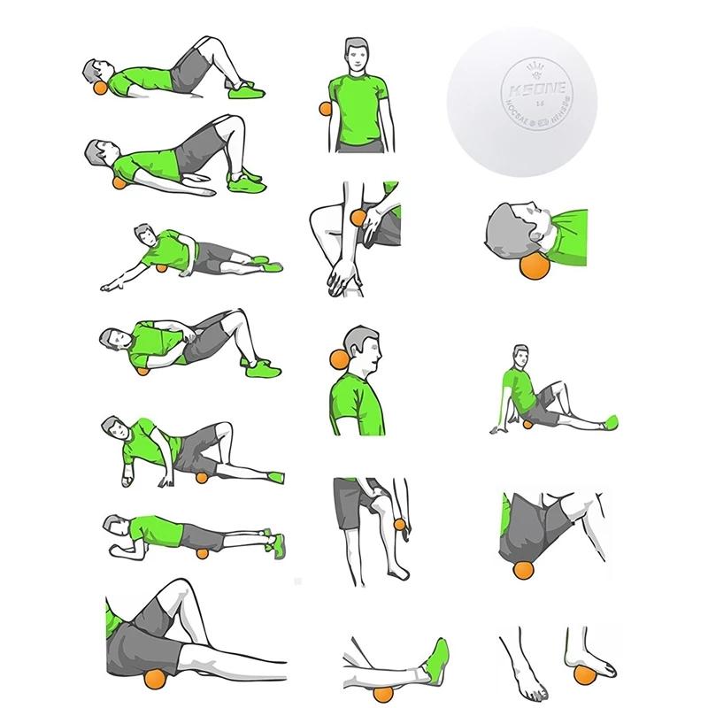 Massasjeball 6,3 cm Fasciaball Lacrosseball Yoga Muskelavspenning Smertelindring Bærbar fysioterapiball Kjeveøvelsesball