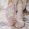 5 Pairs of Coral Fleece Socks, Women's Fleece Thickening Socks, Cartoon Three-dimensional Ear Medium High Thigh-high Stockings for Warmth