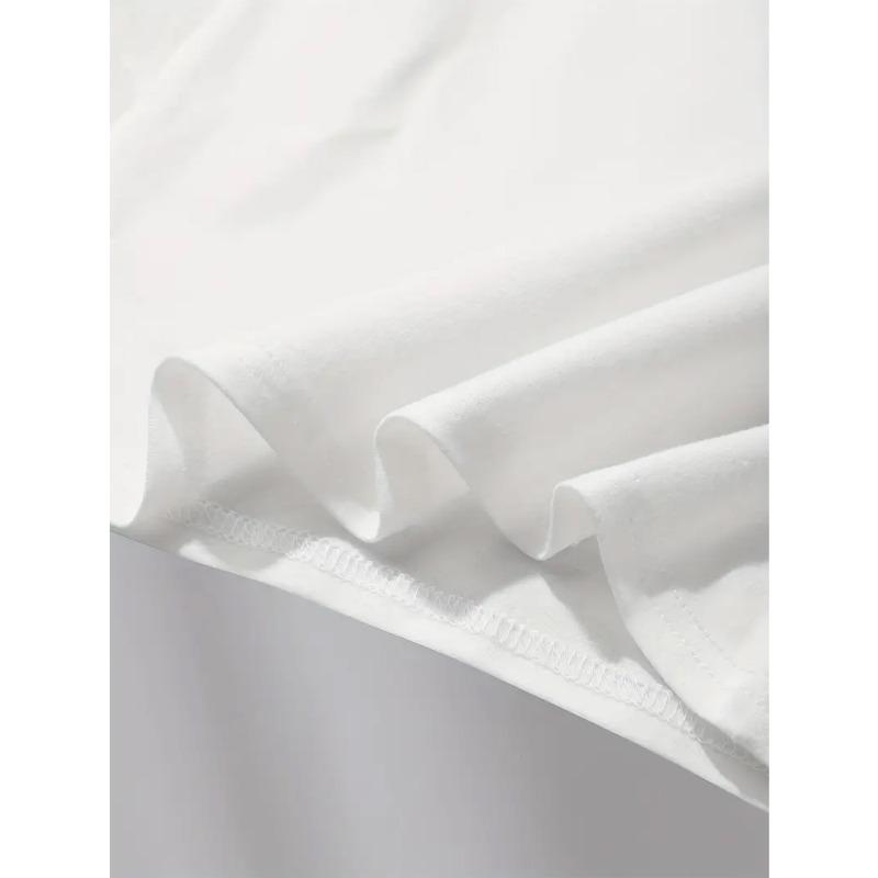 European Size Childrens Crew-neck Short-sleeved T-shirt with Cartoon Dinosaur Pattern Print