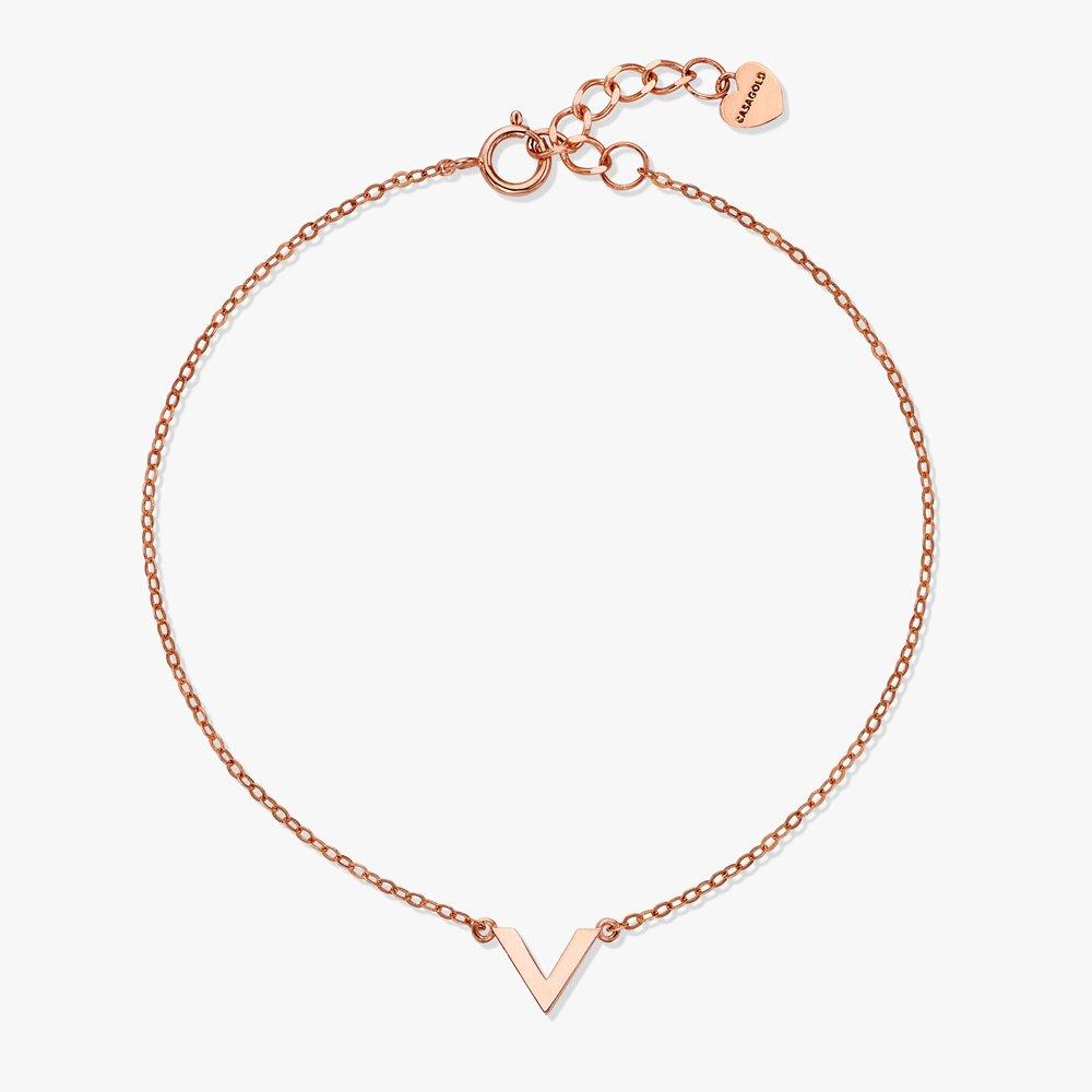 

Casagold 14K Fabulous V Bracelet 14K rose gold / 19.5cm + 2cm extra string