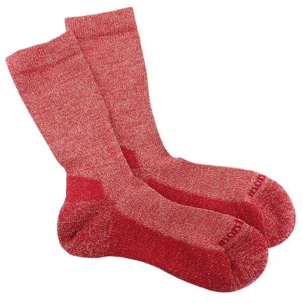 montbell merino wool walking socks women's red m (23-25cm) 1118425