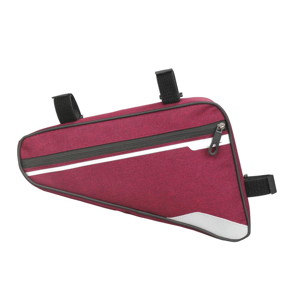 Triangle Bicycle Bike Frame Bag Large Capacity Waterproof Mountain Road Bike Cycling Bag Red