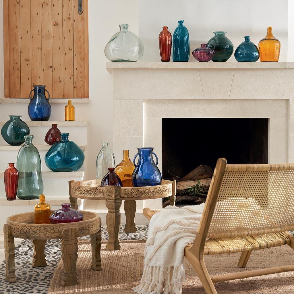 Dame J glass vase 35cm transparent