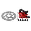 140mm Brake Disc Caliper Kit 6‑Hole Aluminum Alloy Wear Resistance for Electric Scooter