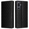 For Samsung Galaxy M36 5G Case Wallet Rhombus Imprinted Leather Phone Cover