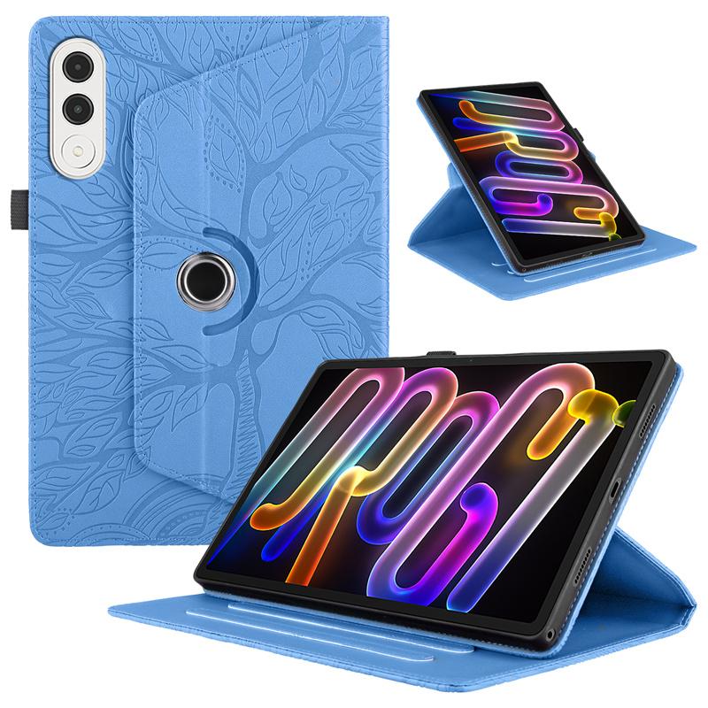 For Lenovo Yoga Tab 11.1 Case Tb710fu 360 Rotating Embossed Flip Stand Tablet Cover for Funda Lenovo Yoga Tab Case 11.1 Inch