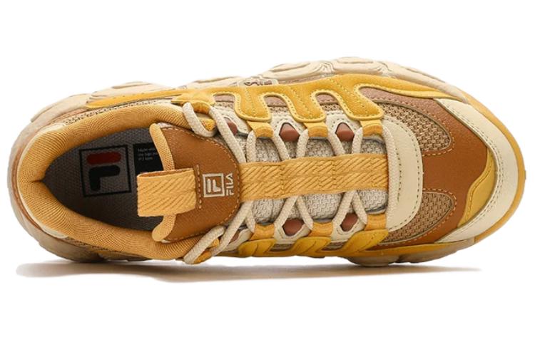 Women's Sneakers FILA Croissant Chunky Sneakers 'Yellow Brown' Women's