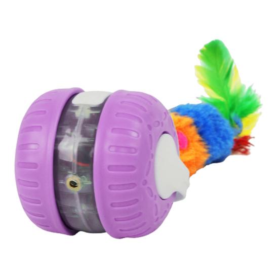 

Электрический катящийся мячик-игрушка для кошек, перезаряжаемый, умный, автоматический, дразнилка для кошек, питомцев, интерактивный, автоматически избегающий препятствий мячик-игрушка для кошек фиолетовый