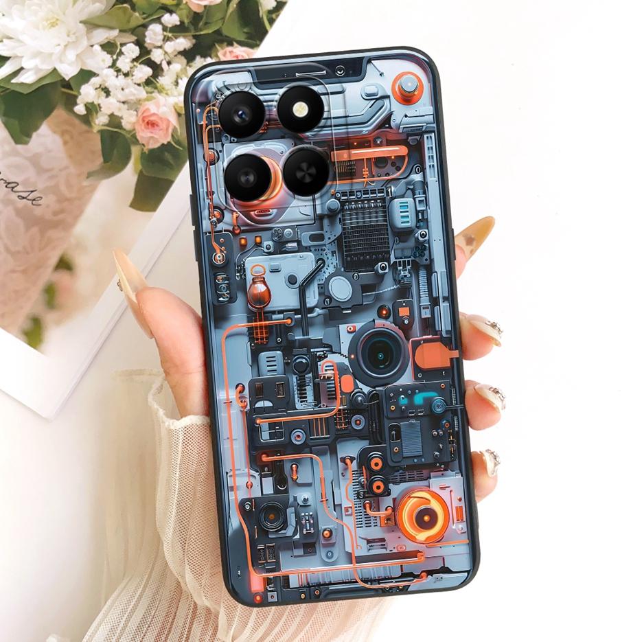Etui For Honor 400 Smart 5G LGN-NX1 Urocze Śmieszne Kreskówkowe Pokrowiec Odporne na Wstrząsy Etui na Telefon Dla Honor X7d 4G HonorX7d 5G Miękkie Pokrowce Torby