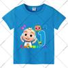 Cocomelons Sommerkleidung für Kinder Jungen Mädchen Geburtstag T-Shirts Cartoon Anime Muster Zahlen 1-9 Aufgedrucktes T-Shirt Mode Kurze Ärmel