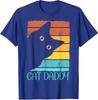 Cat Daddy - Retro Black Cat Funny Animal Lover Gift Unisex T-Shirt 8