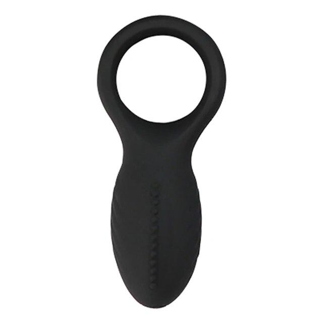 Unisex Double Vib Powerful Soft Silicone Dual Vibrating Cock Ring Penis Ring Double Rings for Couples Enhancing Harder Erection