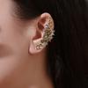 1 buc. Cercei cu clips pentru urechi în formă de trandafir, fără piercing