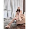 Over Knee Boots Women's Head Thick High Heel Shoes Small Skinny Boots Tall Stretch Boots
