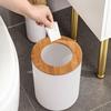 Six-Piece Bathroom Set: Washbasin, Trash Can, Soap Dish, Cleaning Tools.