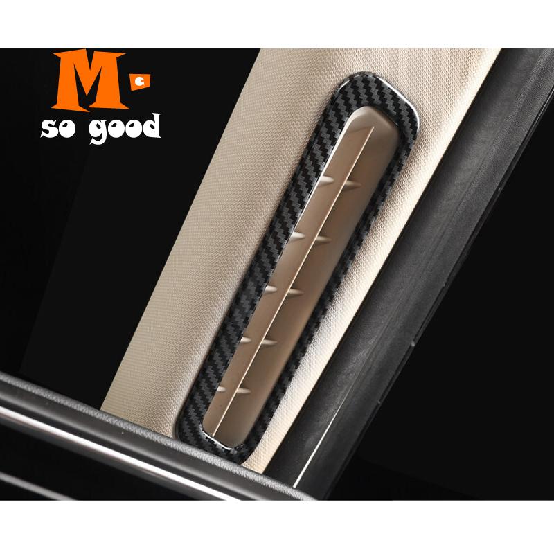 För Ford Explorer Trimtillbehör ABS Kolfiber/Matt Bil Vänster Höger A-stol Luftkonditioneringsuttag AC-ventil