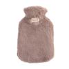 Removable Cover Natural Rubber Hot Water Bottle Hand Warmer Hot Water Bag With Faux Fur Cover